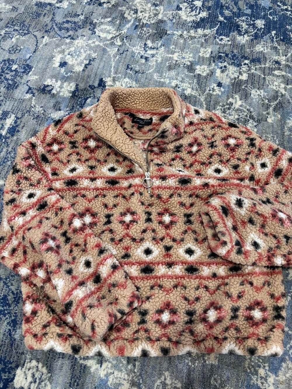 Love Tree Aztec Sherpa Pullover Size Medium
